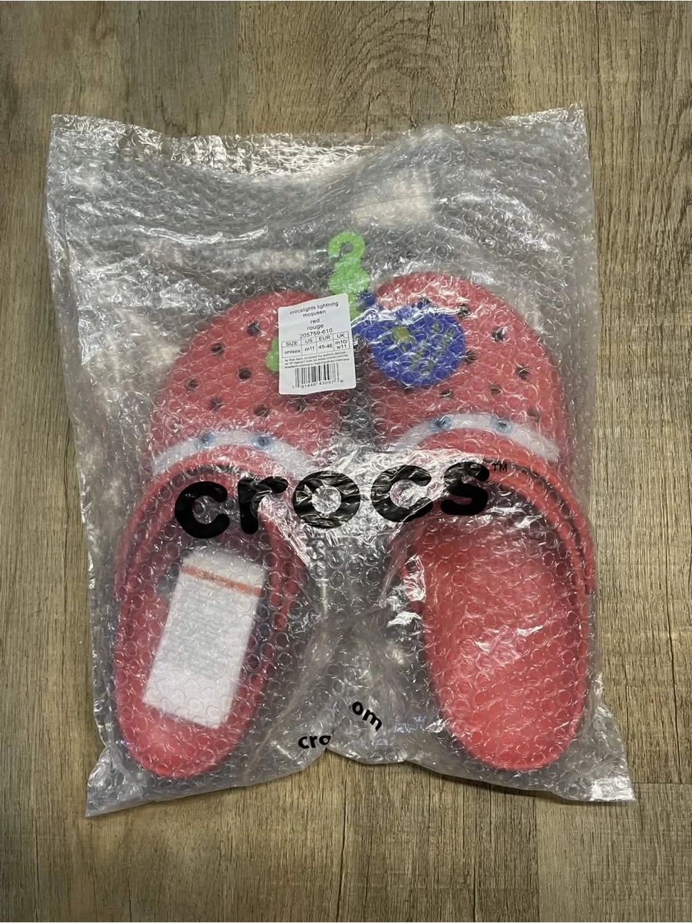 Crocs Disney Cars Lightning McQueen Light-Up Clogs Men’s 11 NWT